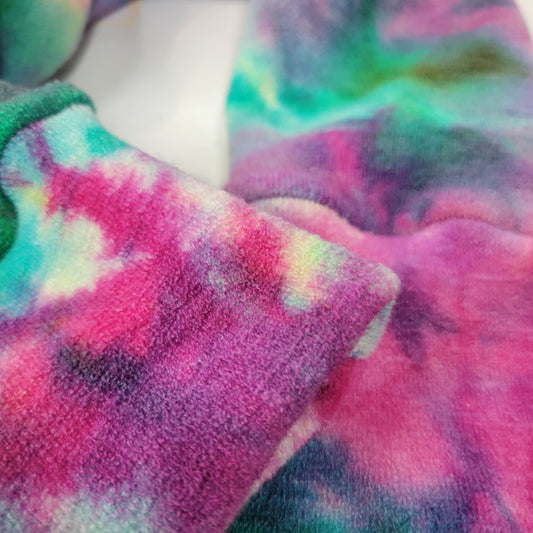 Cuffed Pants Brushed Knit Tie Dye altered rise