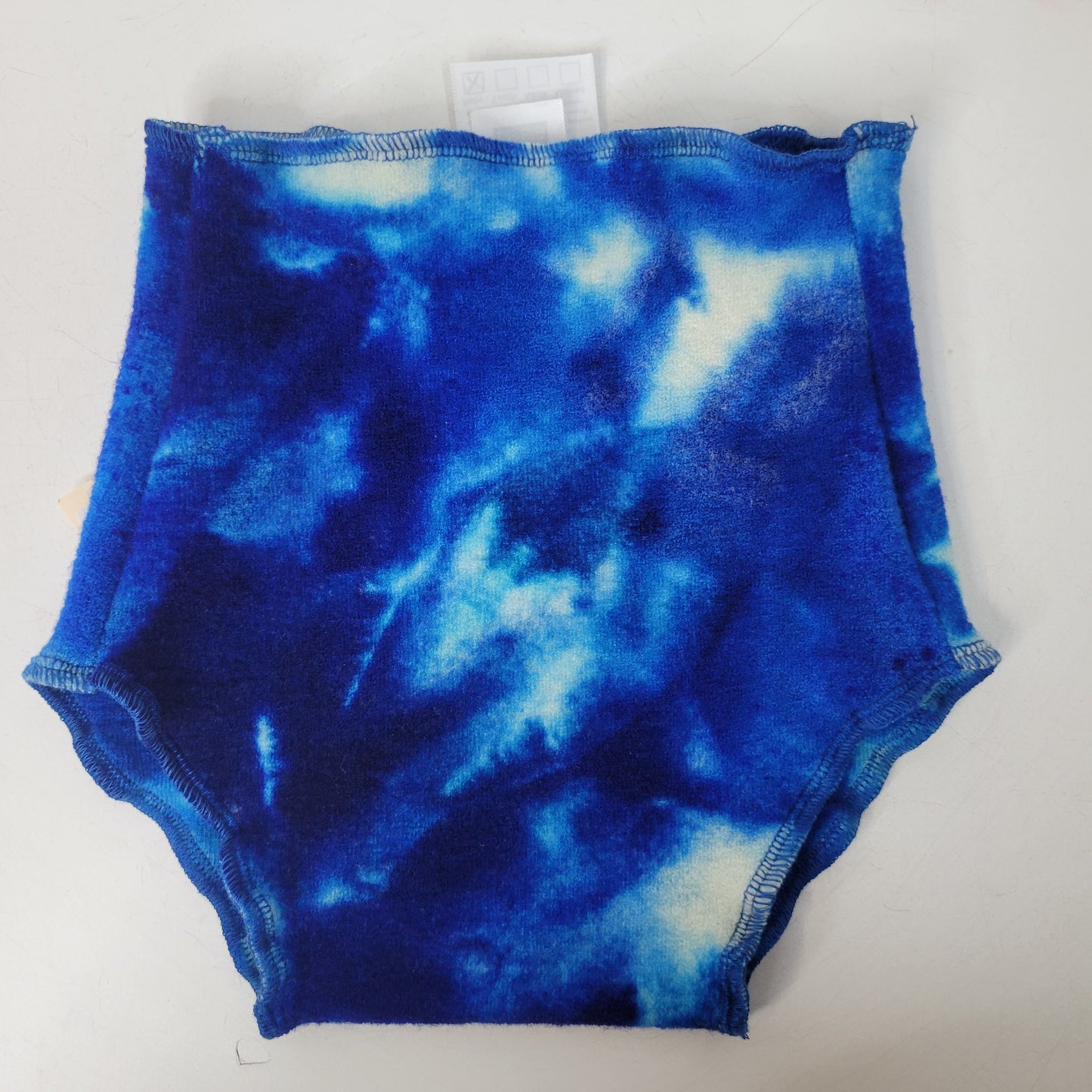 Full Coverage Doubler Large Brushed Knit Blue Tie Dye