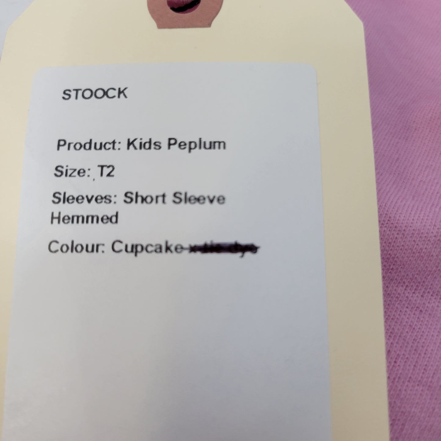 Peplum 2T Dreamweight Cupcake