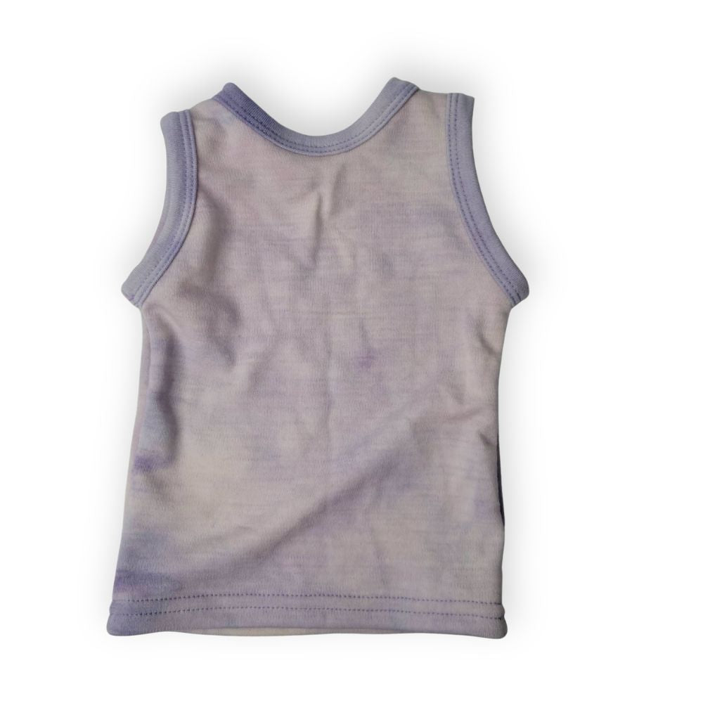 6M Hemmed Tank Dreamweight Purple Tie Dye