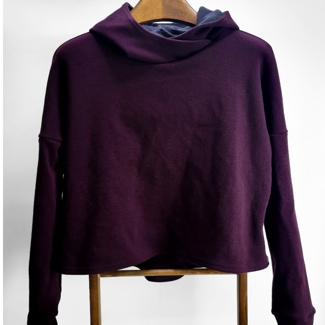 Slouchy Cropped Hoodie