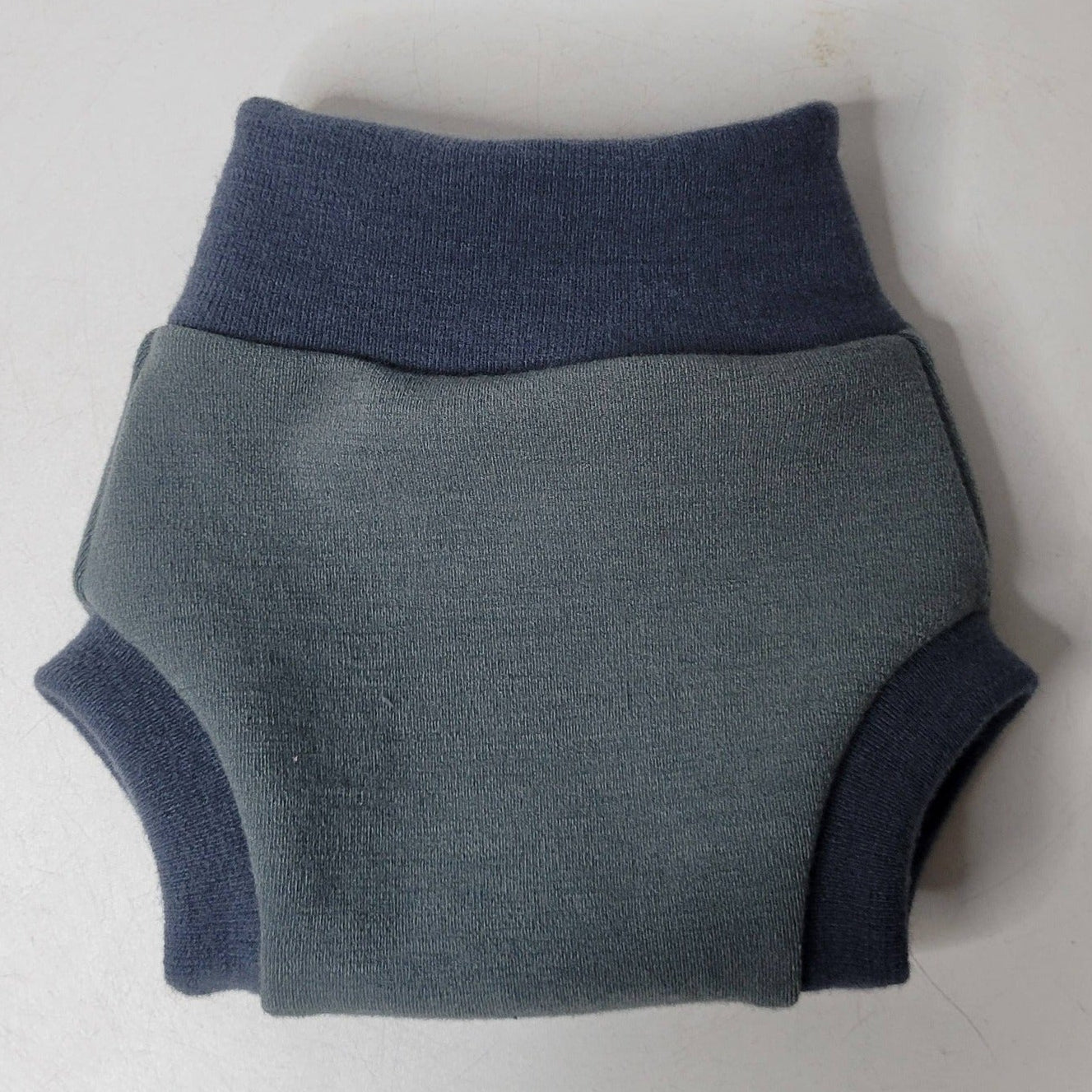 Traditional Small Sage and Striped Light Denim