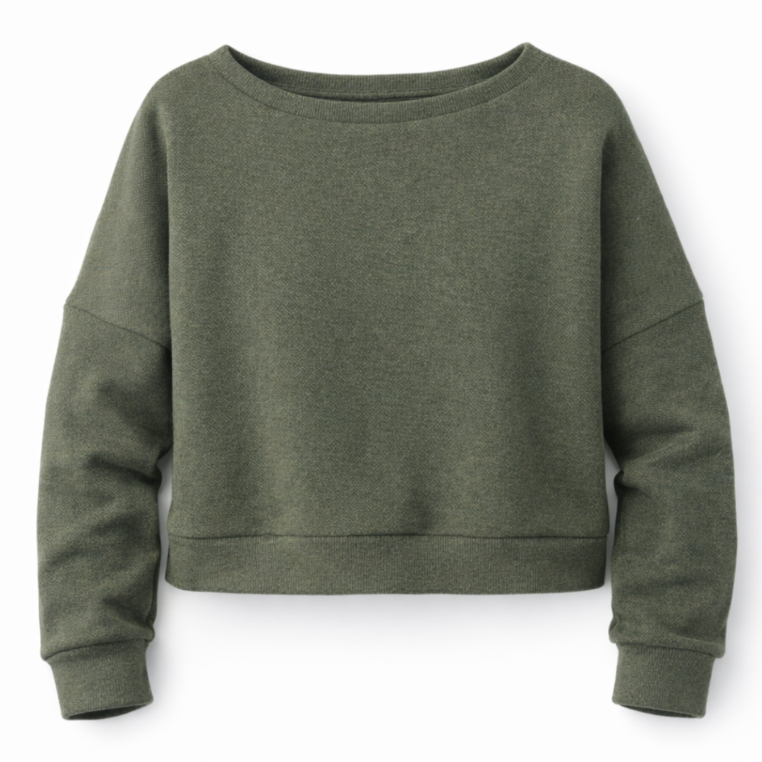 Slouchy Cropped Sweater