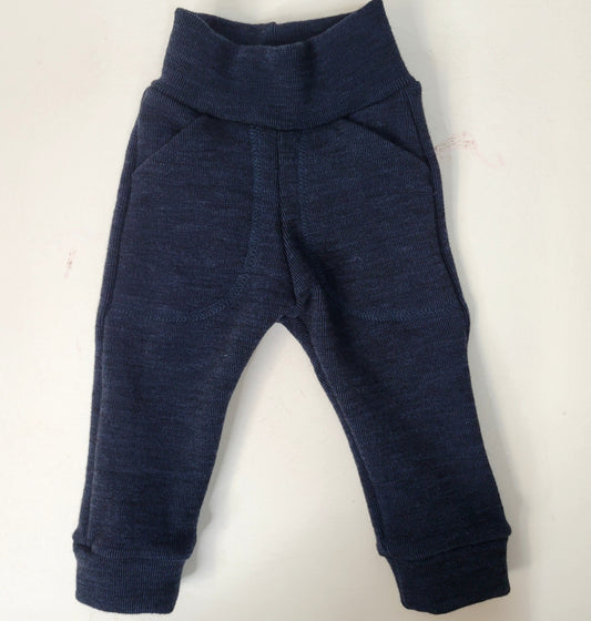 Full Length Euros Cuffed 18M Striped Navy Coverlock pockets