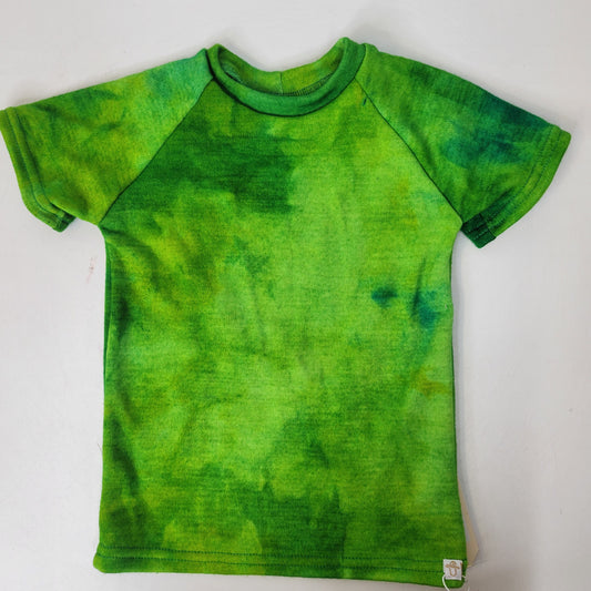 Raglan Tee Toddler 3T Dreamweight Lime Punch