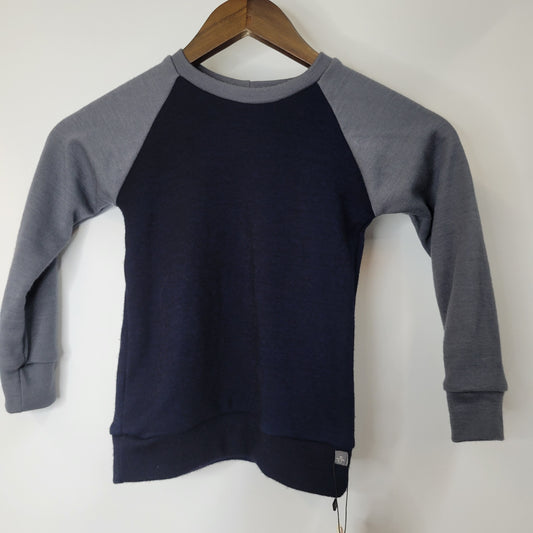 Long Sleeve 4T Dreamweight Navy & Dark Charcoal