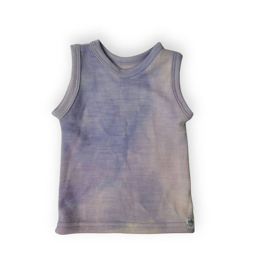 6M Hemmed Tank Dreamweight Purple Tie Dye