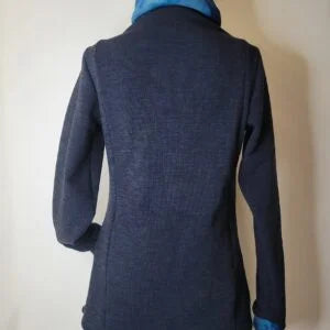 Zippered Asymmetrical Cascade Cardigan