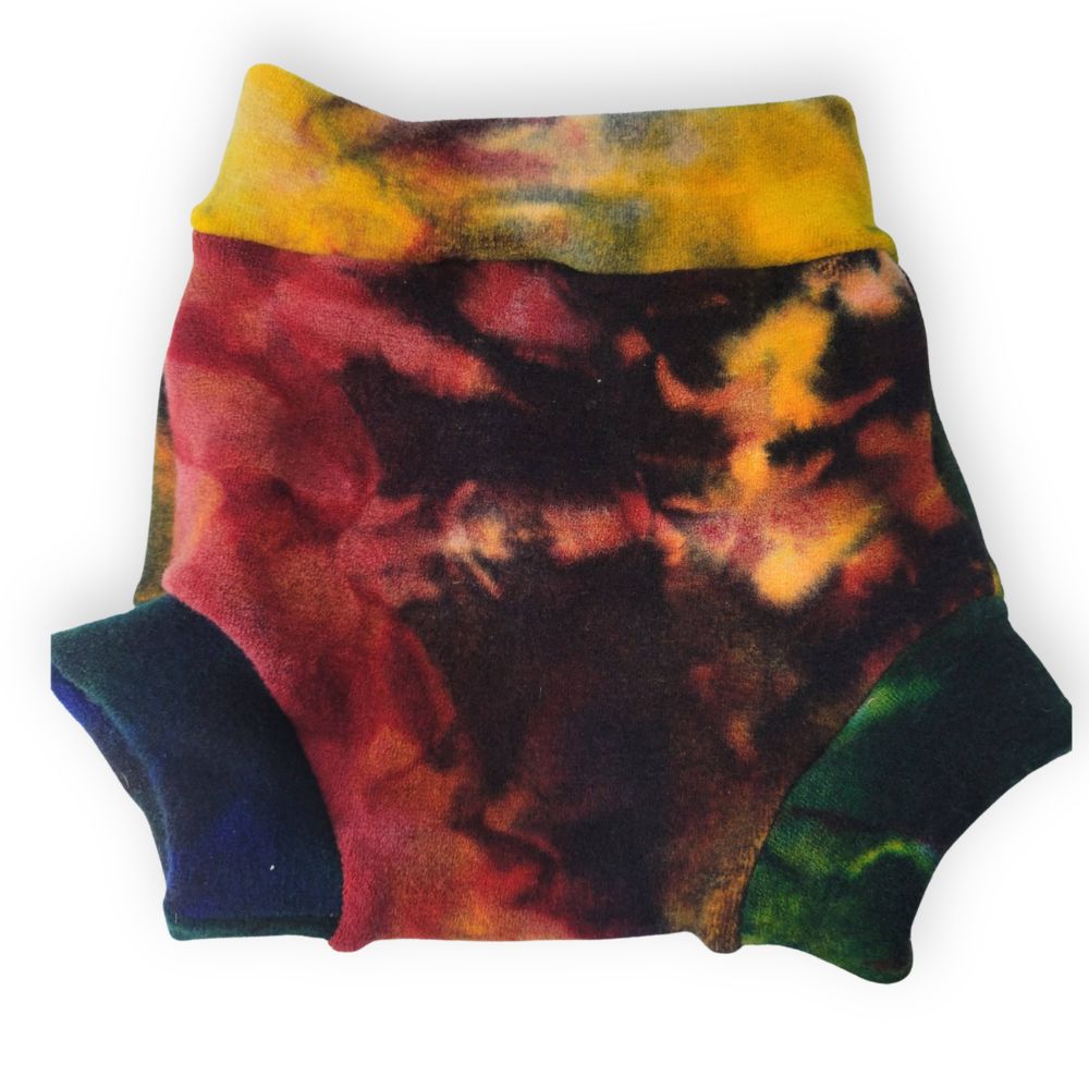 Explorer con rayas grandes rosa y bayas de Saskatoon