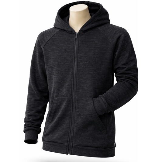 Sudadera con capucha y cremallera para hombre