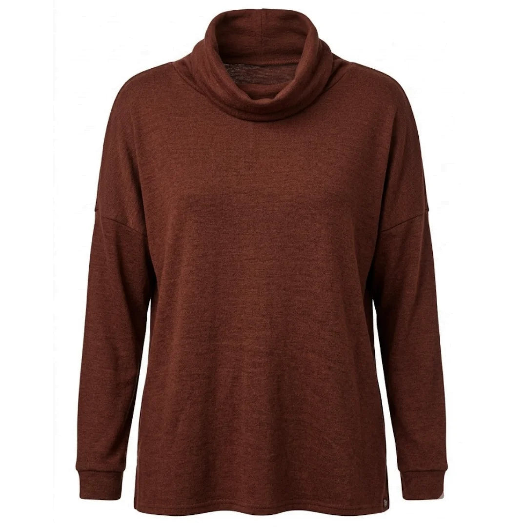 Parte superior con cuello vuelto extragrande