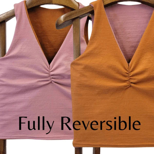 2 Layer Reversible V-neck Tank