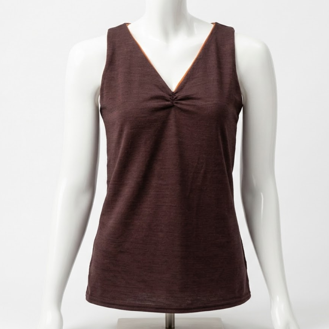 2 Layer Reversible V-neck Tank