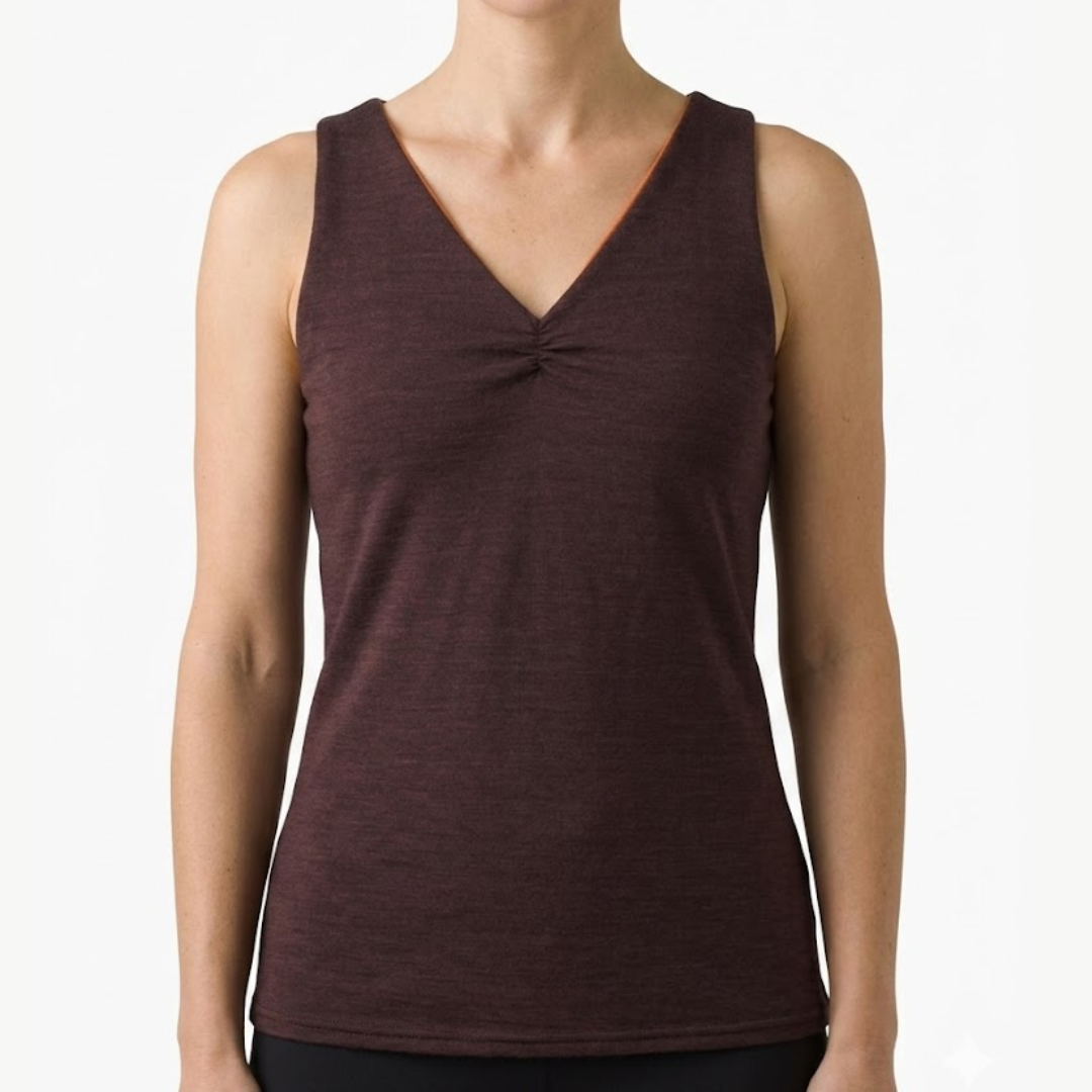2 Layer Reversible V-neck Tank