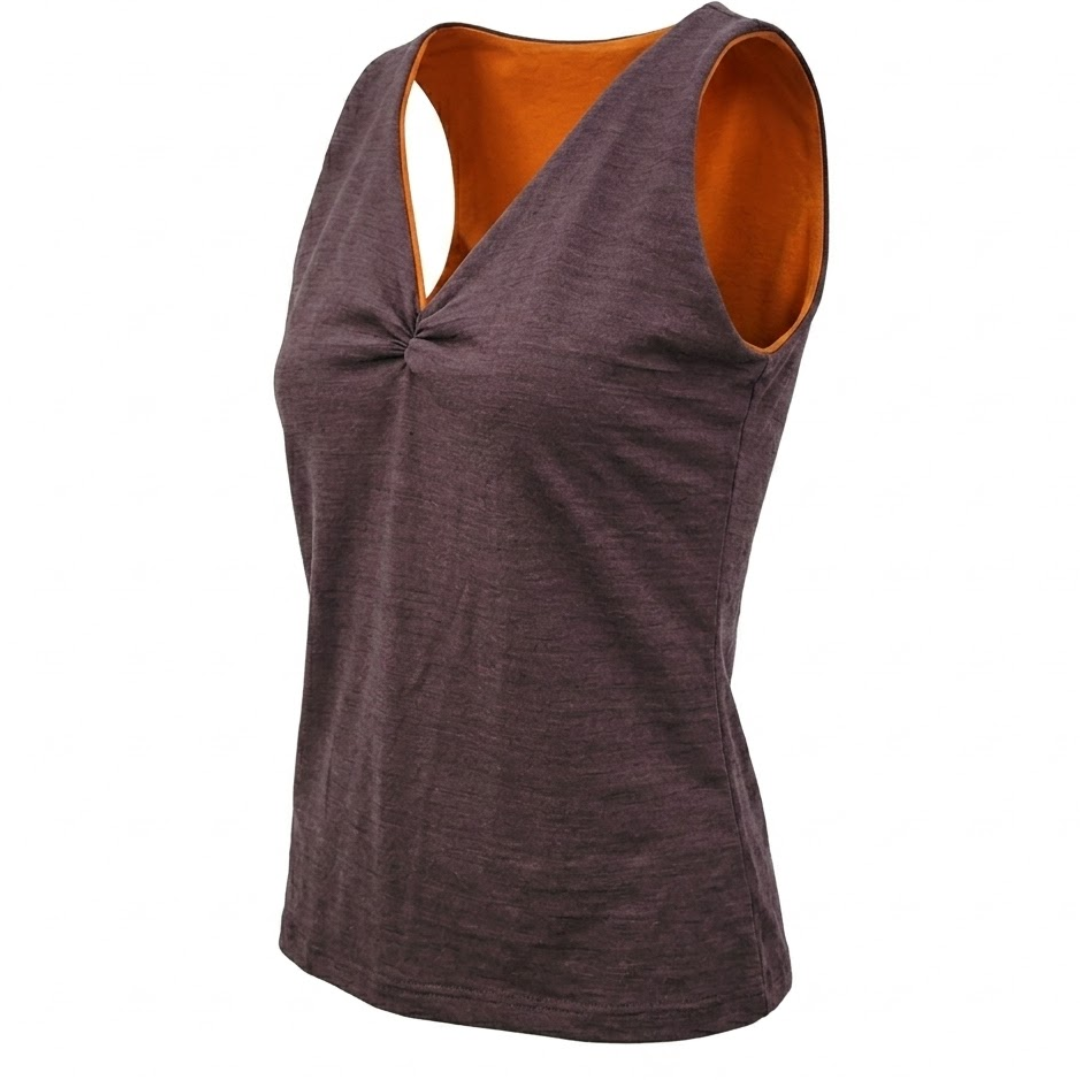 2 Layer Reversible V-neck Tank