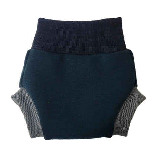 Traditional Small Peacock Noir, Striped Navy and Striped Wooly Lambs Ear