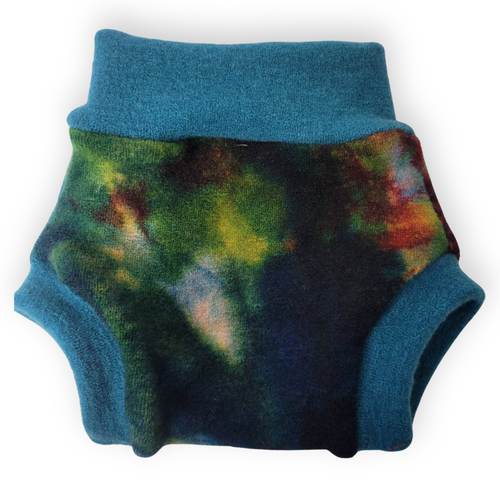 Traditional Small Brushed Knit Splat & Teal