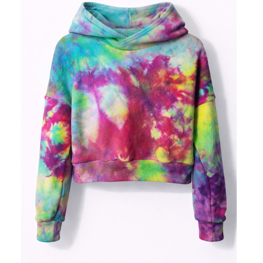 Sudadera con capucha corta holgada