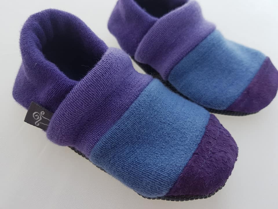 leather wool slippers