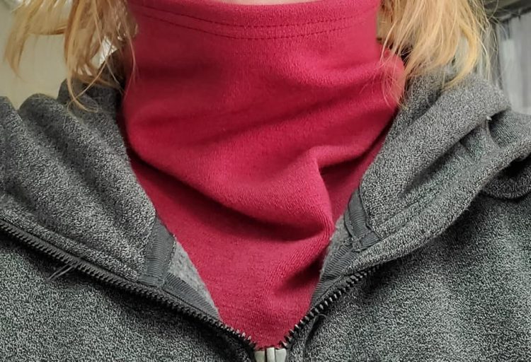 Funnel Neck Zipper closed