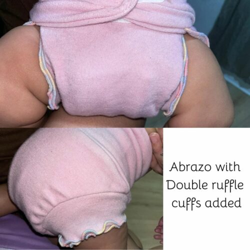 Abrazo with Double ruffle cuffs added