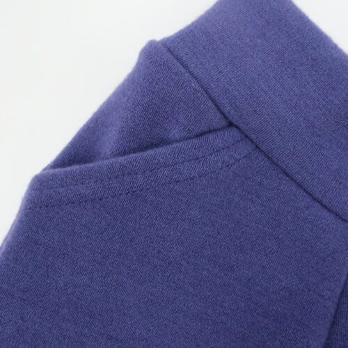 Bottoms Additions- Full Hidden pockets. The top corner of the pants trimmed and folded down with another piece of wool secured behind to create the pocket. We line the pockets with lightweight merino wool. These come as a set of 2. The thread is barely visible at the top with just 2 lines of stitching. All parts of these pockets including stitching are a purple colour, for a more blended look