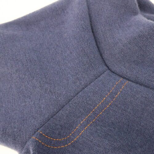 Bottoms Additions- Faux fly. Double layer stitching that is meant to look like the zipper area on jeans. Generally with gold thread to give it that jean style look.